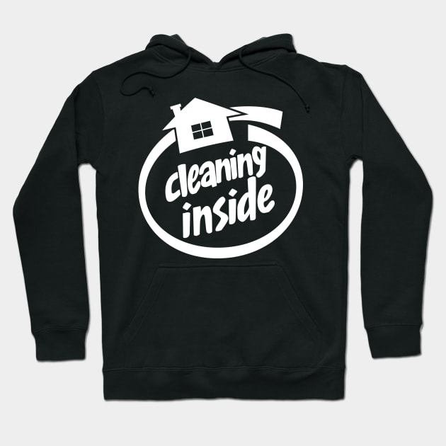 Funny House Spring Cleaning Logo Parody Hoodie by BoggsNicolas